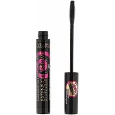 Тушь для ресниц EVELINE Professional make-up x10 extension volume экстрообъем и удлинение, 10 мл, цвет черный