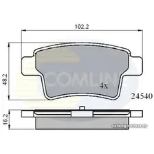 Тормозные колодки Comline CBP01713