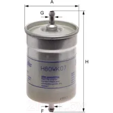 Топливный фильтр Hengst H80WK07
