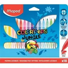Фломастеры Maped Jungle 845421 (18шт)