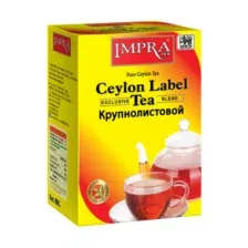Чай Impra Ceylon Label Tea 80 г, крупнолистовой, Шри-Ланка