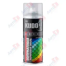 Эмаль Kudo Универсальная акриловая Satin RAL 7001 / KU-0A7001 (520мл, серый)