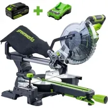 Пила торцовочная Greenworks GD24MS216, 1501707UG