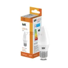 Лампа светодиодная E27 IEK C37 7 Вт 3000K (LL-I-C37-7-230-30-E27)