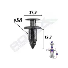 C70579 Зажим, молдинг защитная накладка ROMIX