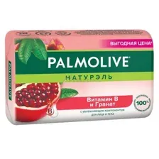 Мыло туалетное PALMOLIVE Натурэль для лица и тела Витамин В и Гранат, 150 г