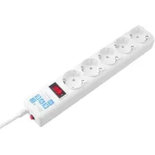 Сетевой фильтр 5 м 5 розеток 2,2 кВт POWER CUBE SPG-B-15 белый