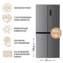 Четырёхдверный холодильник TECHNO FF4-73