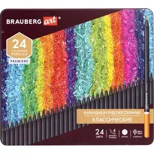 Набор цветных карандашей Brauberg Art Premiere / 181541 (24цв)