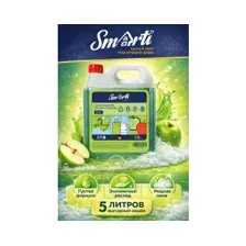 Средство для мытья посуды SMARTI Сочное яблоко 5 л