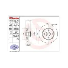 Тормозной диск MAGNETI MARELLI 360406105700 полный , передняя ось