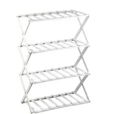 Подставка GreenGo 4 полки 50x25x68см напольный открытый (белый)