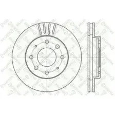 Тормозной диск STELLOX 6020-3025V-SX вентилируемый , передняя ось