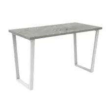 Стол письменный KingStyle Bord White, бетон спаркс