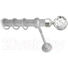 Карниз для штор Lm Decor Кристалл 130 1р витой 25мм (сатин, 3.2м)