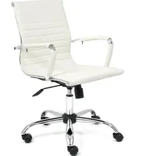Офисное кресло TetChair Urban-Low (иск. кожа, белый)