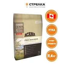 Сухой корм  для собак ACANA DOG FREE-RUN DUCK  / утка / беззерновой  11,4 кг