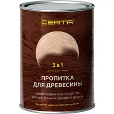 Пропитка для дерева Certa 3в1 (0.9л, бесцветная)