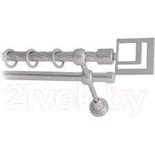 Карниз для штор Lm Decor Квадро 179 2р витой (сатин, 4м)