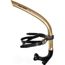 Трубка для плавания Mad Wave Pro Snorkel (золото)