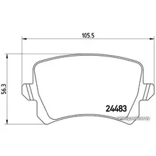 Тормозные колодки Brembo P85109