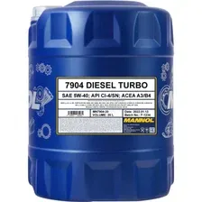 Масло моторное синтетическое MANNOL Diesel Turbo 7904 5W-40 CI-4SN 20л. MANNOL 99001