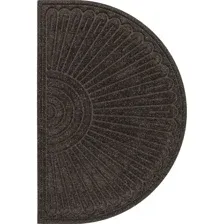 Коврик придверный Multy Home полукруглый Contours Halfmoon, 60x90см, коричневый