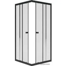 Душевой уголок Метакам Universal Black 80x80 KKS_013566 (прозрачное стекло)