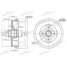 Тормозной барабан PATRON PDR1404