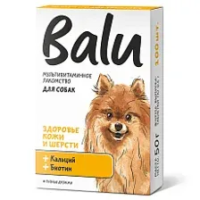 BALU Здоровье кожи и шерсти Лакомство мультивитаминное для собак 130 таб