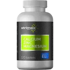 Мультиминеральный комплекс Strimex Кальций Цинк Магний Calcium Zinc Magnesium (120таб)