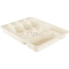 Лоток для столовых приборов PLASTTEAM молочный туман (PT156010048)