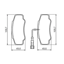 Тормозные колодки дисковые задняя ось BOSCH 0 986 494 391