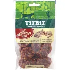Лакомство для собак TiTBiT Нарезка Палермо Колбасный двор 80 г