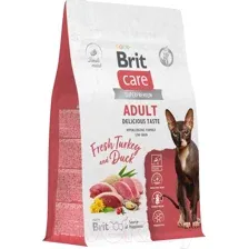 Сухой корм для кошек Brit Кеа Cat Adult Delicious Taste с индейкой и уткой 400 г