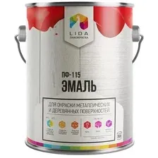 Эмаль LIDA ПФ-115 М 20 кг (нуга-коричневый)