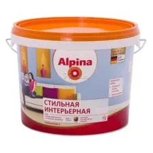 Краска ПВА ALPINA Стильная интерьерная База 1 белая 5 л (948106897)