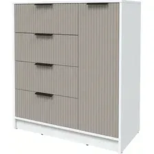 Тумба Интерлиния Концепт Лайн КТ-Т90 (белый платинум/луна)