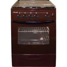 Плита газовая Лысьва ГП 400 М2С-2у (коричневый, стеклянная крышка)