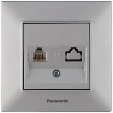 Розетка телефонная Panasonic Arkedia Slim WNTC04022SL-BY