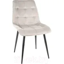Стул Signal Chic Velvet (bluvel 03 светло-серый/черный)