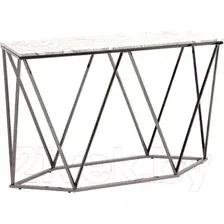 Консольный столик Stool Group Авалон 122x41 / ECST-0551-GM (серый мрамор/сталь темный хром)