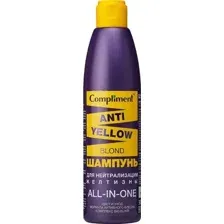 Шампунь для волос Compliment Anti-Yellow Blon нейтрализатор желтизны 300мл