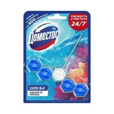 Блок для очищения унитаза DOMESTOS Power 5 Свежесть океана 55г