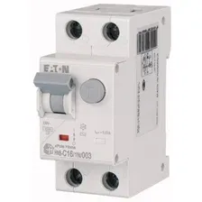 Дифференциальный автомат Eaton HNB-B61N003 1P+N 6А В 6кА 30мА АС 2М 195118