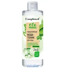 Мицеллярная вода Compliment Ecomania 2в1 На основе центеллы (400мл)
