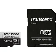 Карта памяти Transcend microSDXC 340S 512GB (с адаптером)