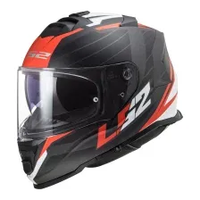 Мотошлем LS2 FF800 Storm II Nerve (S, черный матовый/красный)