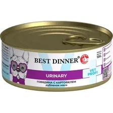 Консервированный корм для собак Best Dinner Vet Profi Urinary Exclusive Говядина с картофелем (100 г)