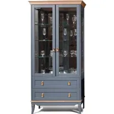 Шкаф-витрина Гомельдрев Тельма ГМ 6507 Дуб (капри/натуральный дуб)